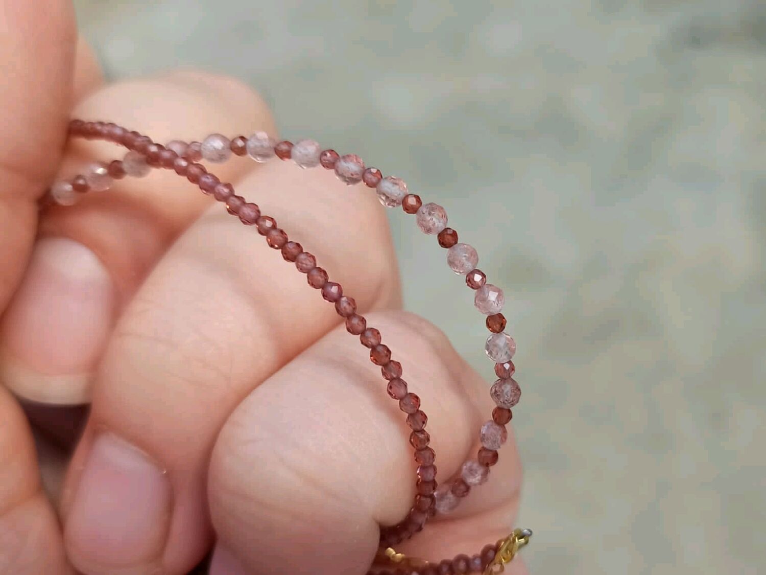 Земляничный кварц – заказать на Ярмарке Мастеров – RFTJYRU | Браслет из ...