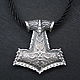 Order Thor's Hammer. Mjolnir amulet silver. kot-bayun. Livemaster. . Pendants Фото №3