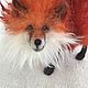 Fox. Author's toy made of wool on a frame. Felted Toy. benandlu. My Livemaster. Фото №6