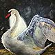 Swan painting with pastels on sandpaper. Pictures. paintmart (oikos). Online shopping on My Livemaster.  Фото №2