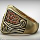 Кольцо из золота 585 Океан j-0.190. Кольца. FANTASY JEWELS. Интернет-магазин Ярмарка Мастеров.  Фото №2