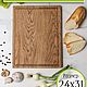 Wooden board 'Rectangular large' with a channel, Cutting Boards, Moscow,  Фото №1