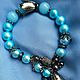 Bracelet from pearls and amazonite, gunmetal. Bead bracelet. Jewelry Elena. Online shopping on My Livemaster.  Фото №2