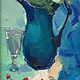 'Still life with blue pitcher', Pictures, Moscow,  Фото №1