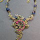 Art Nouveau Necklace. Necklace. color of magic. My Livemaster. Фото №5
