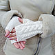 Order Women's mitts knitted with braids. elenabez. Livemaster. . Mitts Фото №3