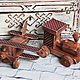 Набор стареньких деревянных игрушек (2 предмета). Игровые наборы. Творческая мастерская Донсковой К. Интернет-магазин Ярмарка Мастеров.  Фото №2