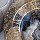 Часы из эпоксидной смолы и горного хрусталя «Сияние». Часы классические. Art Joy. Интернет-магазин Ярмарка Мастеров.  Фото №2