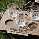 Заказать Шотница с логотипом 3 - 6 - 10 шотов на заказ из дерева фанеры в кафе. LazerPapa. Ярмарка Мастеров. . Диспенсер для напитков Фото №3