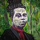 Фосфорная Картина "Барон Самеди" Néhémy Pierre-Dahomey. Картины. Картины акрилом. ART: Vera Lee Raven. Интернет-магазин Ярмарка Мастеров.  Фото №2