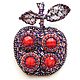 брошь Frozzen Apple. Брошь-булавка. Lidia ENZO. Интернет-магазин Ярмарка Мастеров.  Фото №2