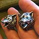 Cufflinks Wolf, Cuff Links, Moscow,  Фото №1