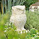 Owl figurine in the style of Provence, decoration for flower beds garden owl. Figurines. Decor concrete Azov Garden. Online shopping on My Livemaster.  Фото №2