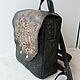 Order Leather backpack with Leopard engraving. Inella-more leather bags/. Livemaster. . Backpacks Фото №3