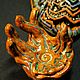 «Ночной Дух», набор из чахэ и подставки. Наборы посуды. Ethno-Psychedelic Ceramics. Интернет-магазин Ярмарка Мастеров.  Фото №2