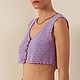 Фактурный трикотаж Missoni. Цвет нежно-сиреневый. Ткани. Mariteks  Итальянские  ткани. Ярмарка Мастеров.  Фото №6