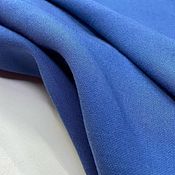 Материалы для творчества handmade. Livemaster - original item Fabric: Crepe suit and dress - blue.. Handmade.
