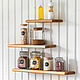 A set of wall shelves in natural color, 30 cm, 45 cm and 60 cm, Shelves, Moscow,  Фото №1