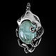 Кулон из серебра Осьминог с аквамарином. Кулон. Aventure.Jewelry. Интернет-магазин Ярмарка Мастеров.  Фото №2