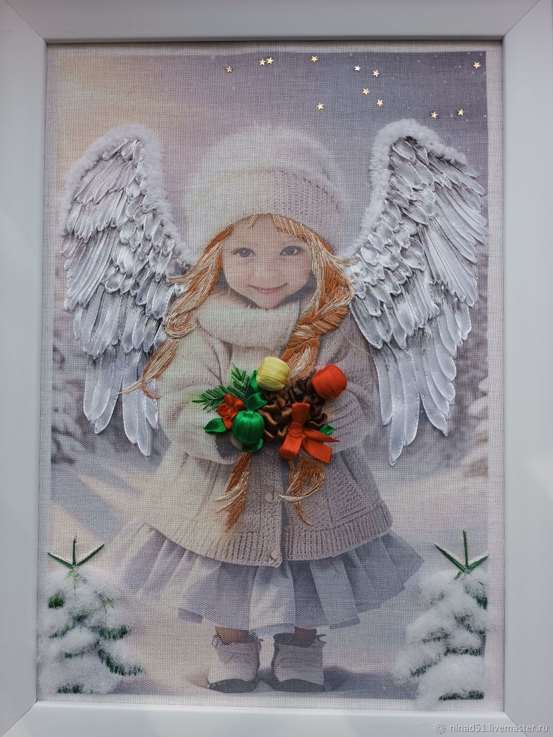 Картины: зимний ангел купить в интернет-магазине Ярмарка Мастеров по ...