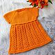 Платье и трусики "Olivia summer set". Платье. Елена Вербицкая (Verbena-knits). Ярмарка Мастеров.  Фото №5
