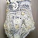 Shawl crocheted ' Flowers in the snow '. author's free forms. Shawls. asmik (asmik). My Livemaster. Фото №4