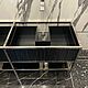 Stainless steel sink stand with slatted facades. Furniture for baths. uloft. My Livemaster. Фото №4