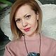 Кулон "Мотылек". Подвеска. MARINA GUROVA   I  Стильный бисер. Ярмарка Мастеров.  Фото №4