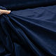 Бархат велюр трикотажный темно-синий. Ткани. БАРХАТ Итальянские ткани (barhat-tkani). Ярмарка Мастеров.  Фото №5
