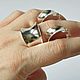 Серьги и кольцо из серебра глянцевые вогнутые. Комплекты украшений. Newstylejewelry. Ярмарка Мастеров.  Фото №8