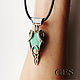 Pendant with variscite. Pendant. JewelleryByGES (geswirewrap). Online shopping on My Livemaster.  Фото №2