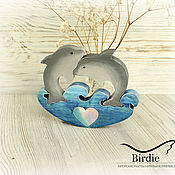 Подарки к праздникам handmade. Livemaster - original item Gifts for February 14th:Dolphin lovers. Handmade.