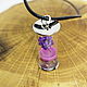 Pendant Flask Purple Flower. Pendants. Selberiya shop. My Livemaster. Фото №4