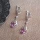 Заказать Серьги "Романтика". Александрит, серебро. Tatyana's Jewelry for the soul. Ярмарка Мастеров. . Серьги классические Фото №3
