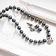 Necklace and earrings Pearl black, Jewelry Sets, Tyumen,  Фото №1
