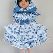 Текстильная интерьерная кукла "Малышка с зайкой"