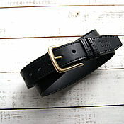 Аксессуары handmade. Livemaster - original item Genuine leather belt with Italian buckle. Handmade.