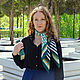 Шелковый платок с ручным подшивом "Ботаника". Платки. Ginkgo Scarfs (ginkgoscarfs) Шелковые платки  (ginkgoscarfs). Ярмарка Мастеров.  Фото №6