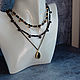 Necklace set with onyx and hematite. Chokers. Solanda. My Livemaster. Фото №5