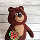 Игрушка из шерсти мишка. Войлочная игрушка. Наталья Кровякова (natalya-ugp). Ярмарка Мастеров.  Фото №6