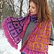 Copy of Cristmas gift scarf for women winter shawl oversized scarf. Wraps. Подарки на 8 Марта от 'Azhurles'. Online shopping on My Livemaster.  Фото №2