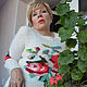 Пуловер "Розы на снегу", Пуловеры, Шахты,  Фото №1