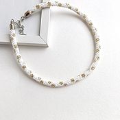 Украшения handmade. Livemaster - original item Choker: a white necklace made of beads 