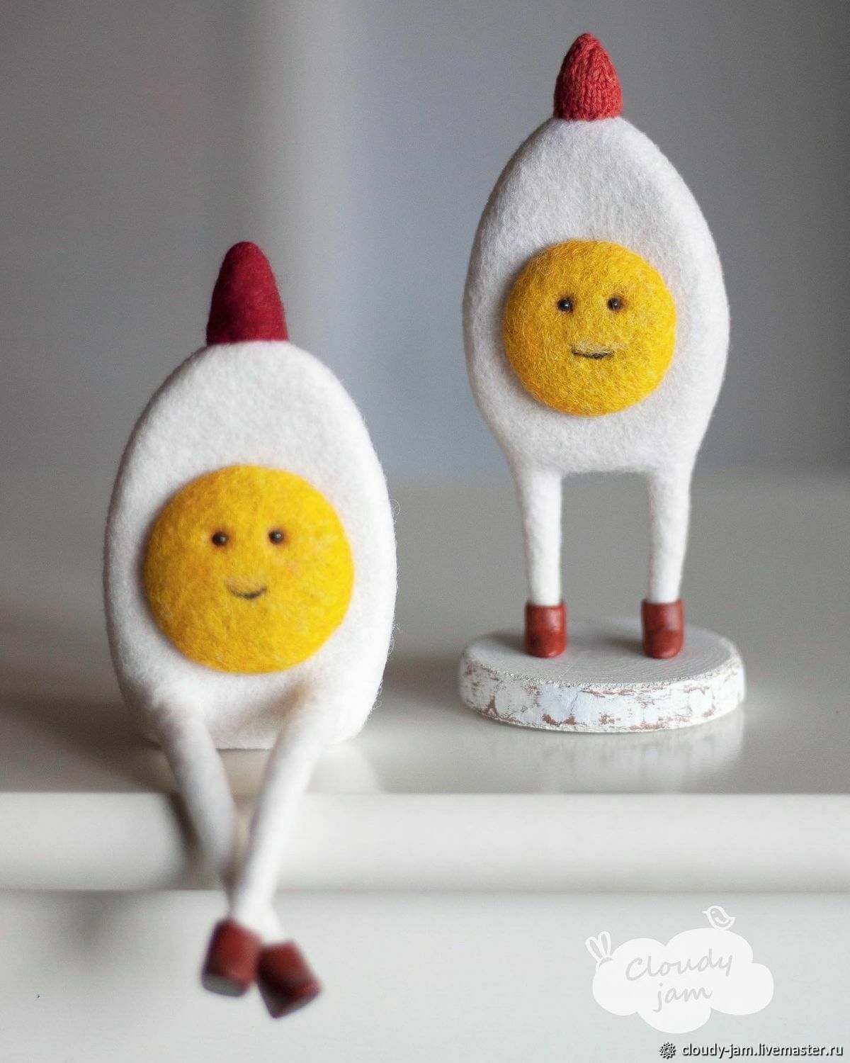 Egg felt toy (Humpty Dumpty, couple), Figurines, Ekaterinburg,  Фото №1