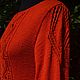 Dress knitted 'Red chrysanthemum' handmade. Dresses. DominikaSamara. Online shopping on My Livemaster.  Фото №2