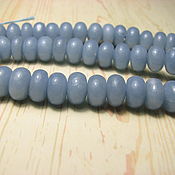 Материалы для творчества handmade. Livemaster - original item Angelite blue (anhydrite) rondel 5h8. Handmade.