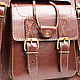 Leather backpack a Camel brown. Backpacks. Russian leather Guild. My Livemaster. Фото №5