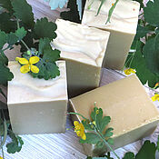 Косметика ручной работы handmade. Livemaster - original item CELANDINE craft medicinal antibacterial soap. Handmade.
