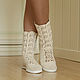 Order Summer boots 'Inna'. KnittedBoots. Livemaster. . High Boots Фото №3