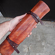Для дома и интерьера handmade. Livemaster - original item Leather case for kitchen knives. Handmade.